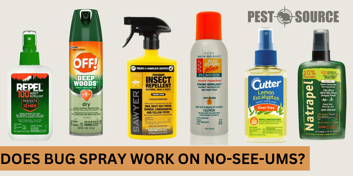 bug spray efficiency in no-see-um control